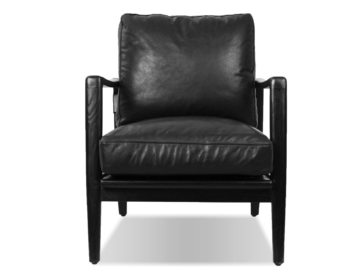 Leather Craftsman Black Chair Showhome Furniture