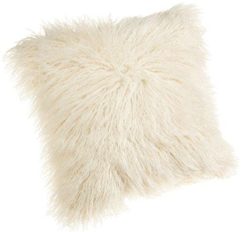 Cream mongolian clearance cushion