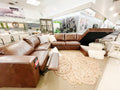 3900 Decor-rest Leather Sectional With Storage, Made in Canada 🇨🇦 | Calgary's Furniture Store | Calgary Sectionals