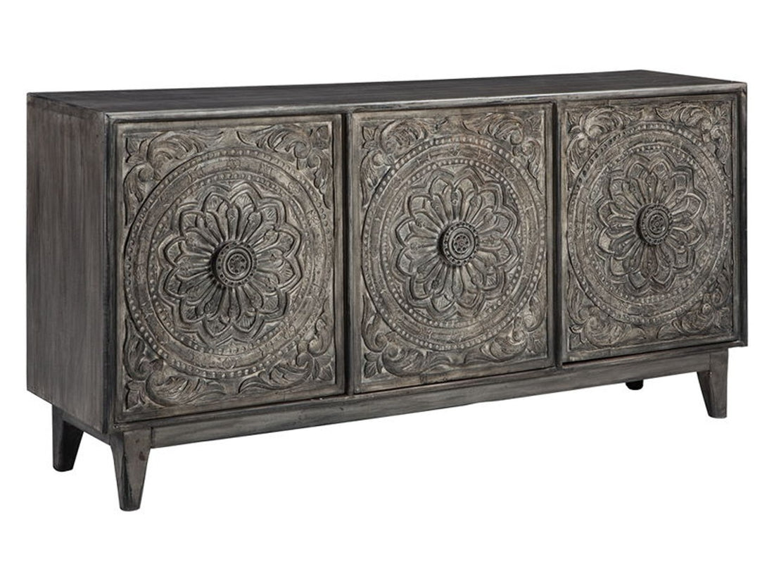 Fair Dark Brown Accent Cabinet | Calgary Furniture Store