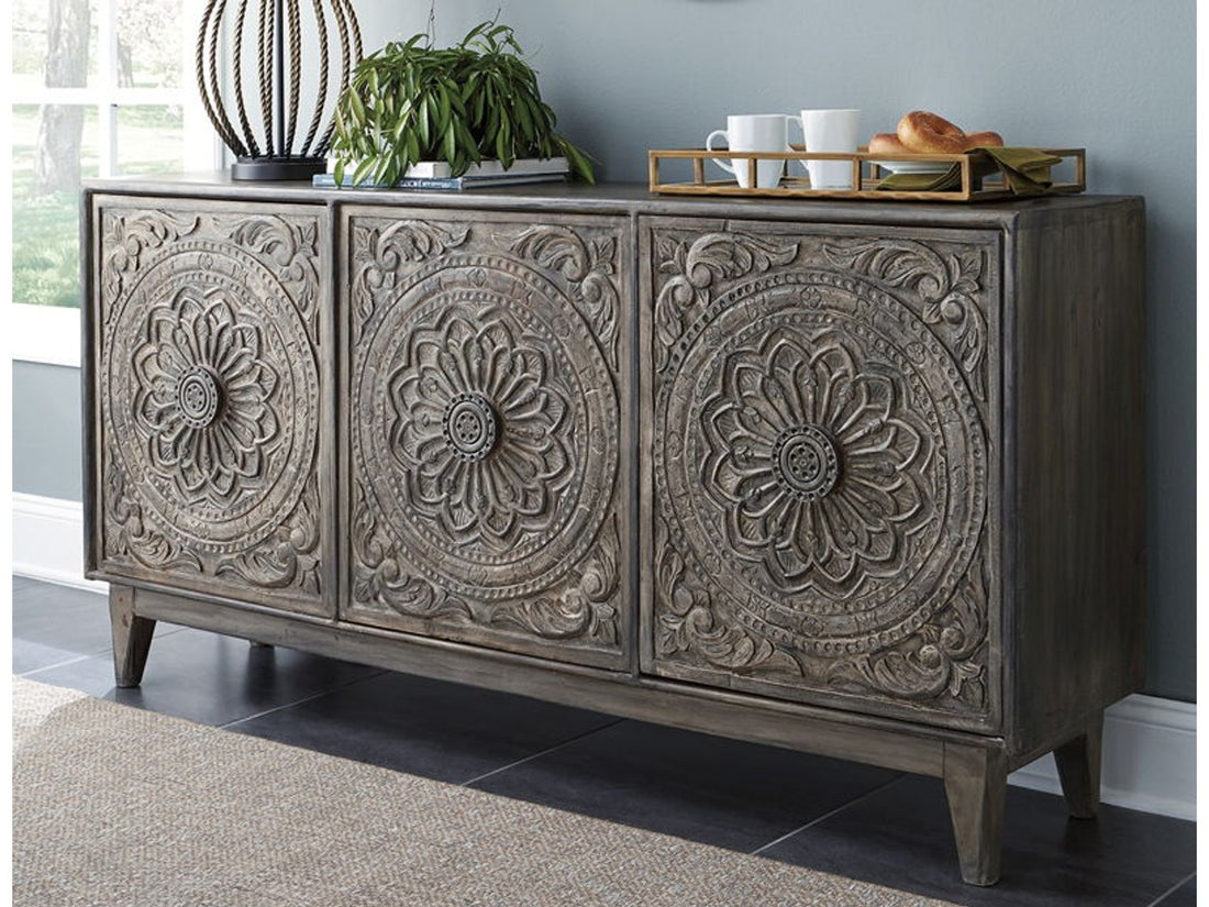 Fair Dark Brown Accent Cabinet | Calgary Furniture Store
