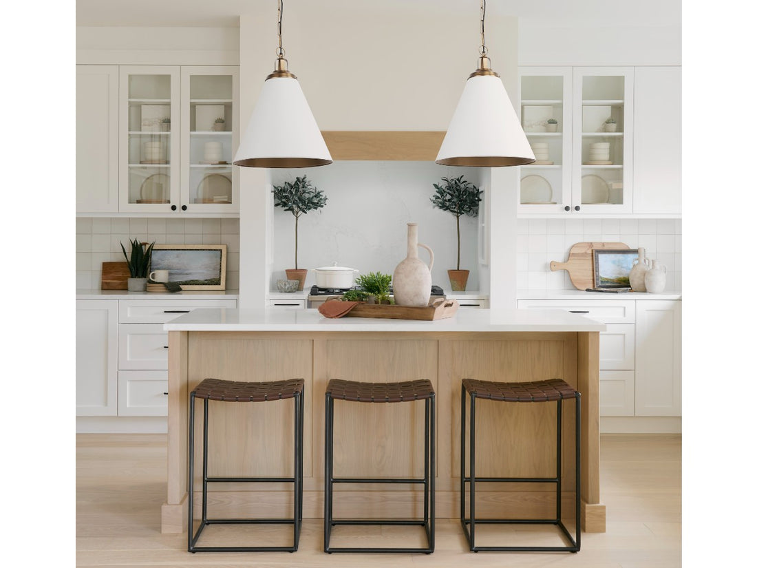 Fenton Pendant Light - White | Calgary Furniture Store