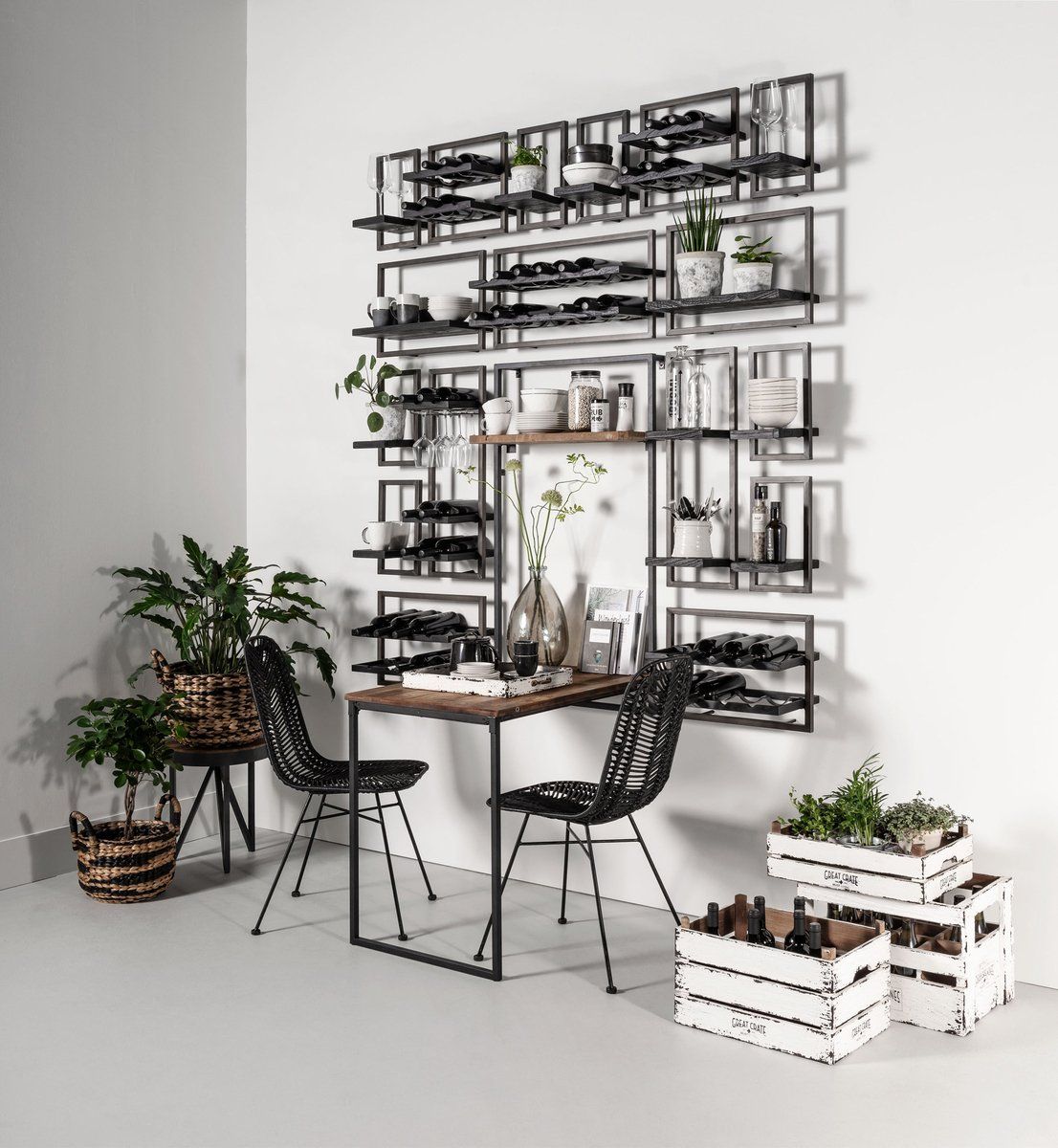 Dandhi Metal Frame Wall Box - Type A | Calgary Furniture Store