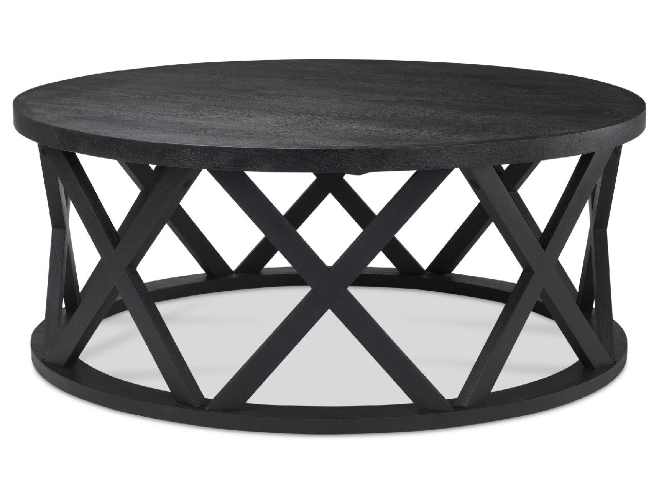 Forsey Black Round Coffee Table | Calgary Furniture Store