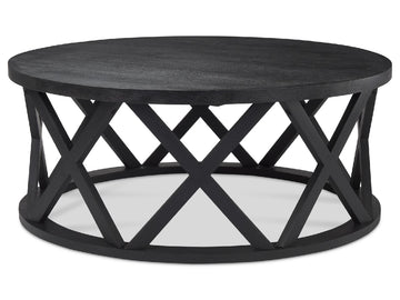 Forsey Black Round Coffee Table | Calgary Furniture Store