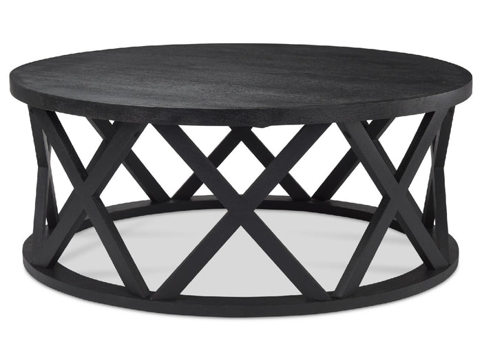 Forsey Black Round Coffee Table | Calgary Furniture Store