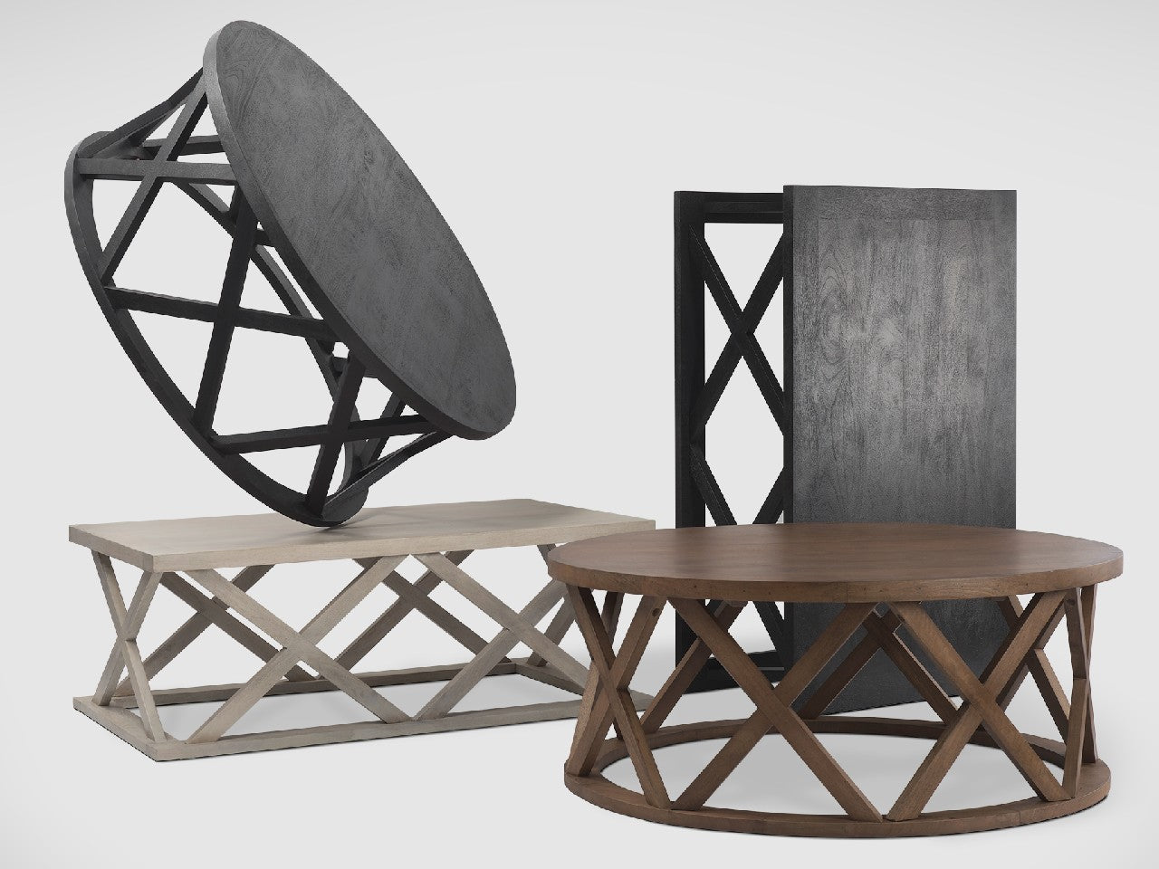 Forsey Brown Round Coffee Table | Calgary Furniture Store