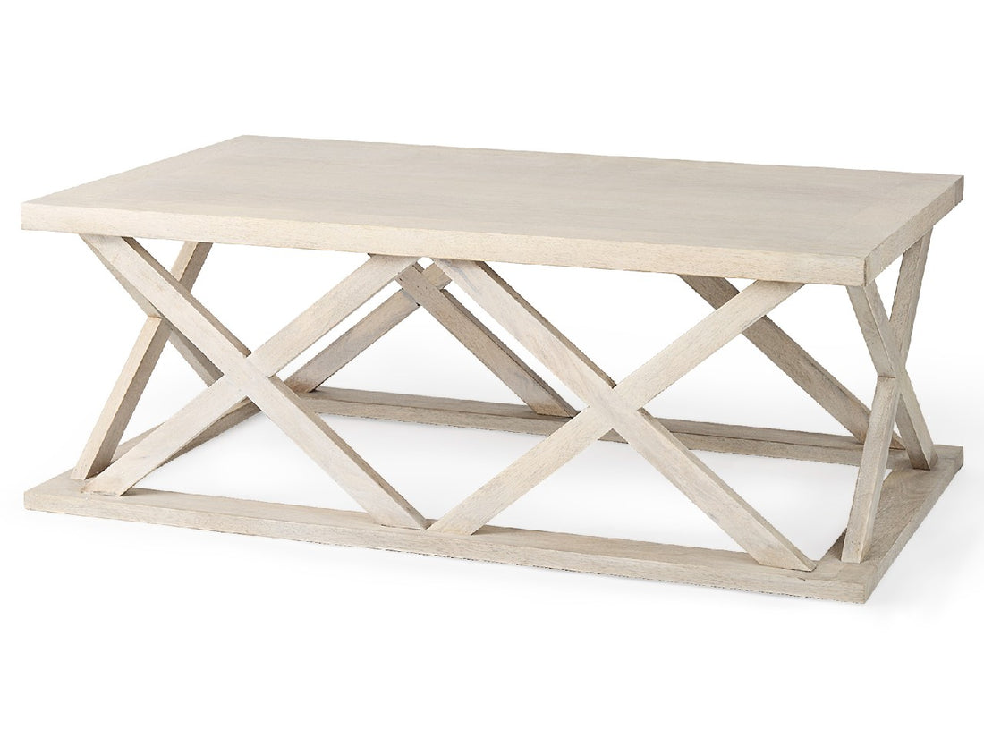 Forsey Blonde Rectangular Coffee Table | Calgary Furniture Store