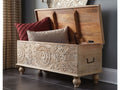 Fossil Storage Bench - Beige | Calgary Furniture Store