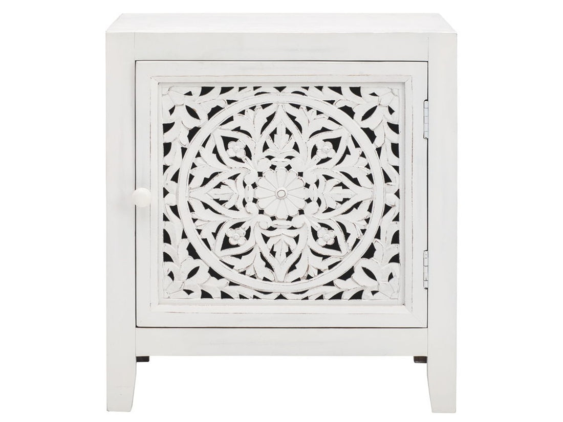 Fossil  Accent Cabinet - White | Calgary Furniture Store