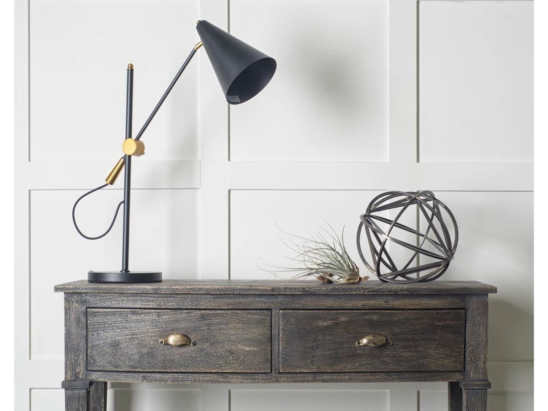 Fragon Table Lamp - Black | Calgary Furniture Store