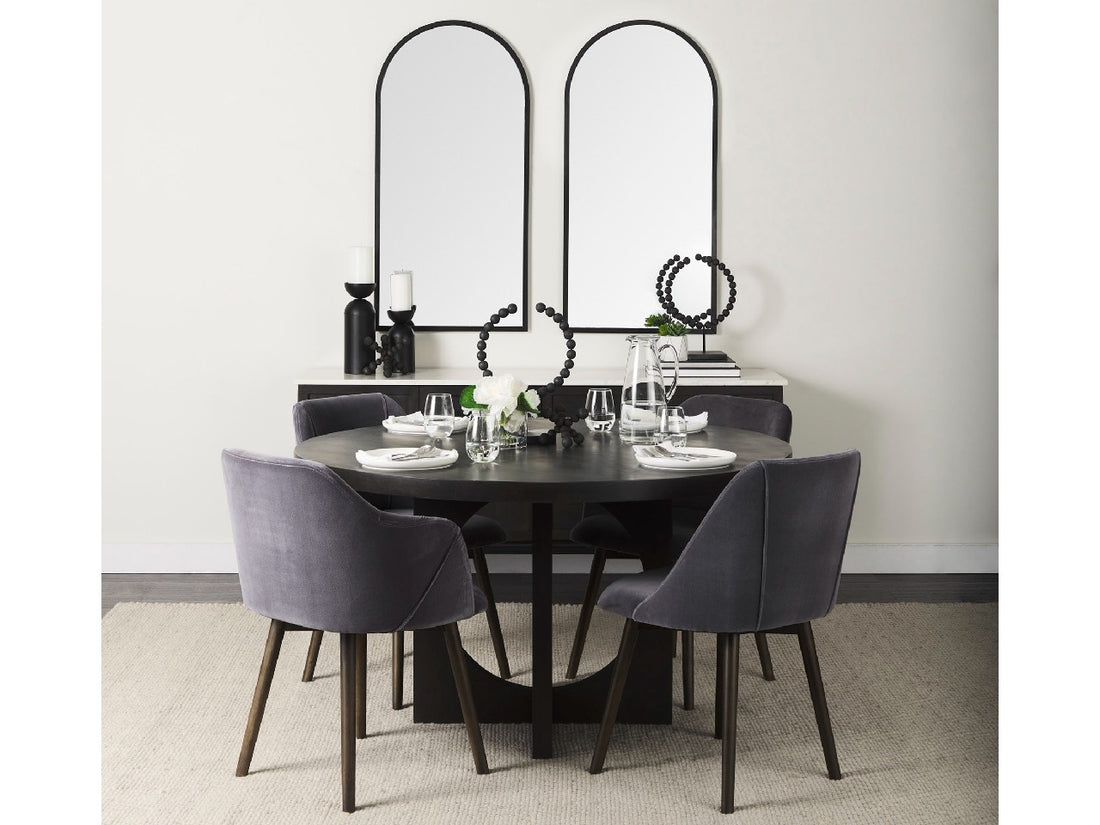 Giovanna Rounded Arch - Black | Calgary Furniture Store