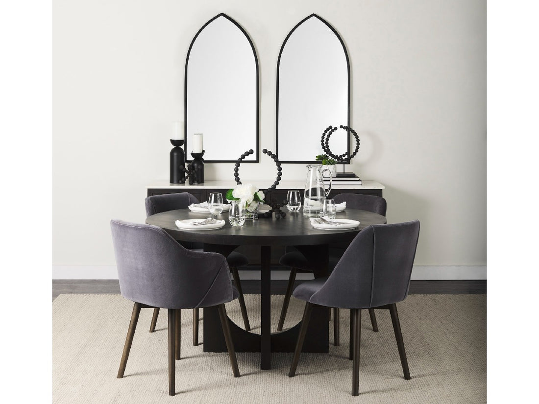 Giovanna Pointed Arch - Black | Calgary Furniture Store