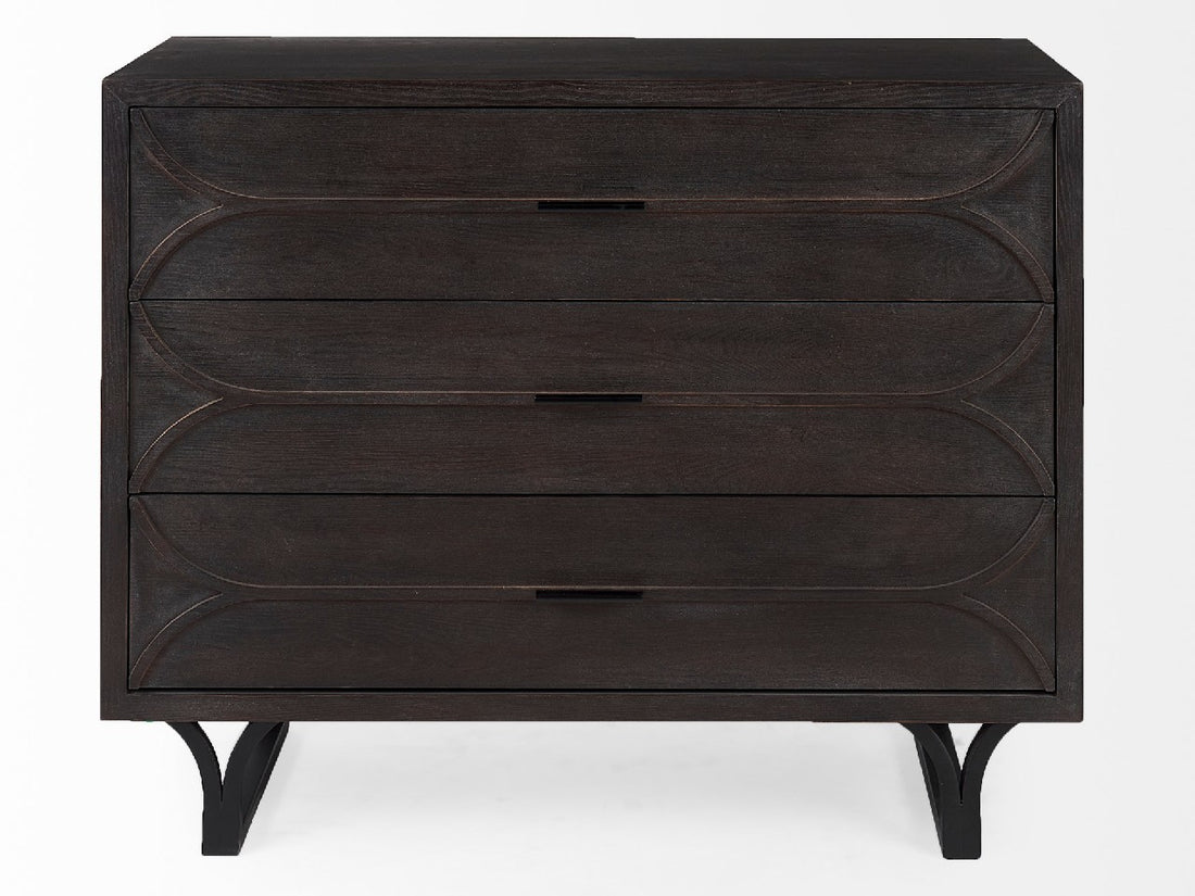 Giselle Accent Cabinet - Dark Brown | Calgary Furniture Store