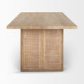 Cane Light Brown Solidwood Dining Table | Calgary Furniture Store