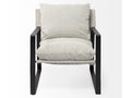 Guilia Frost Gray Accent Chair | Calgary Furniture Store