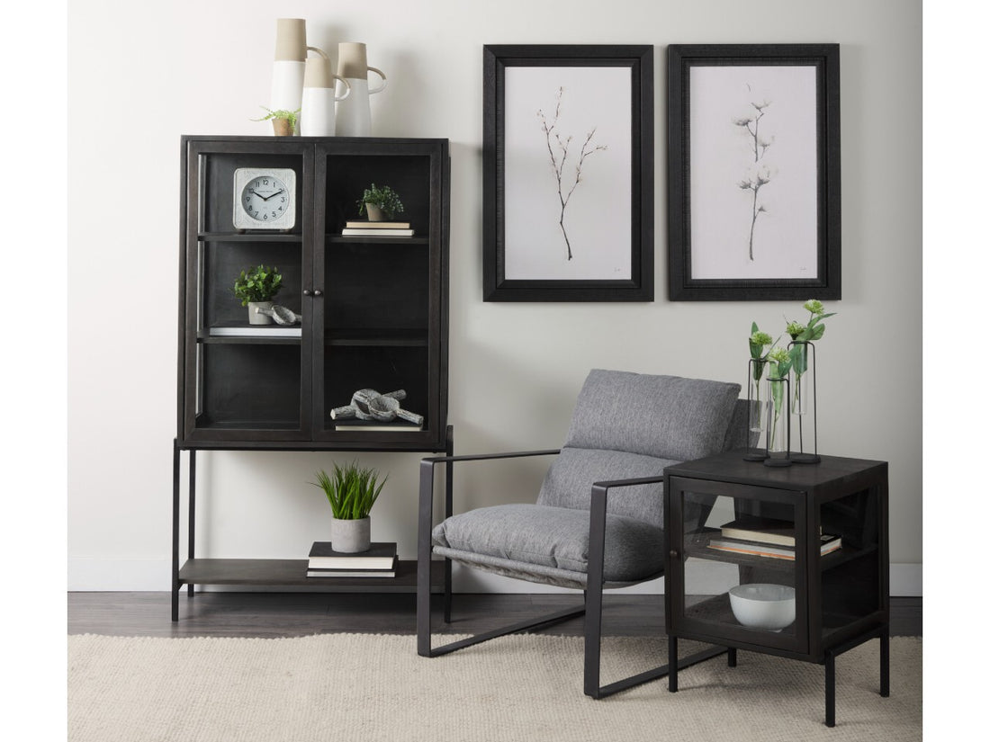 Guilia Castlerock Gray Accent Chair | Calgary Furniture Store