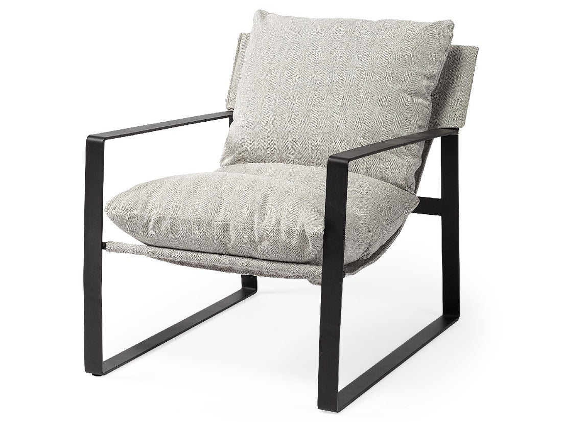 Guilia Frost Gray Accent Chair | Calgary Furniture Store