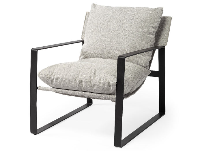 Guilia Frost Gray Accent Chair | Calgary Furniture Store