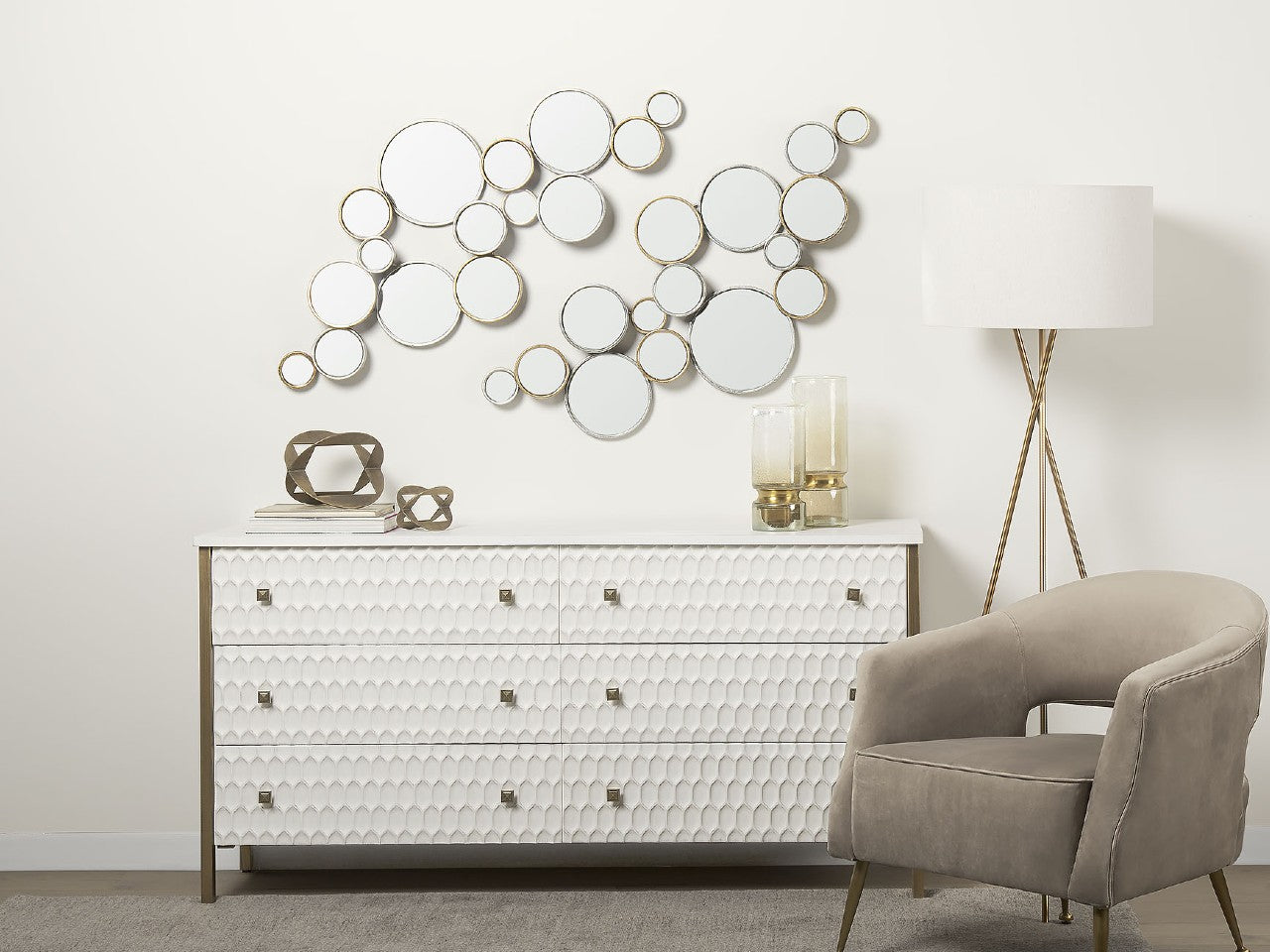 Halenday Interconnected Mirrors - Showhome Furniture - Interconnected Minimalist Furniture Pieces
