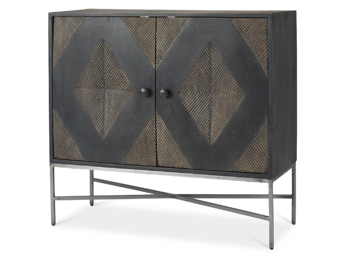 Hogarth Accent Cabinet - Dark Wood | Calgary Furniture Store