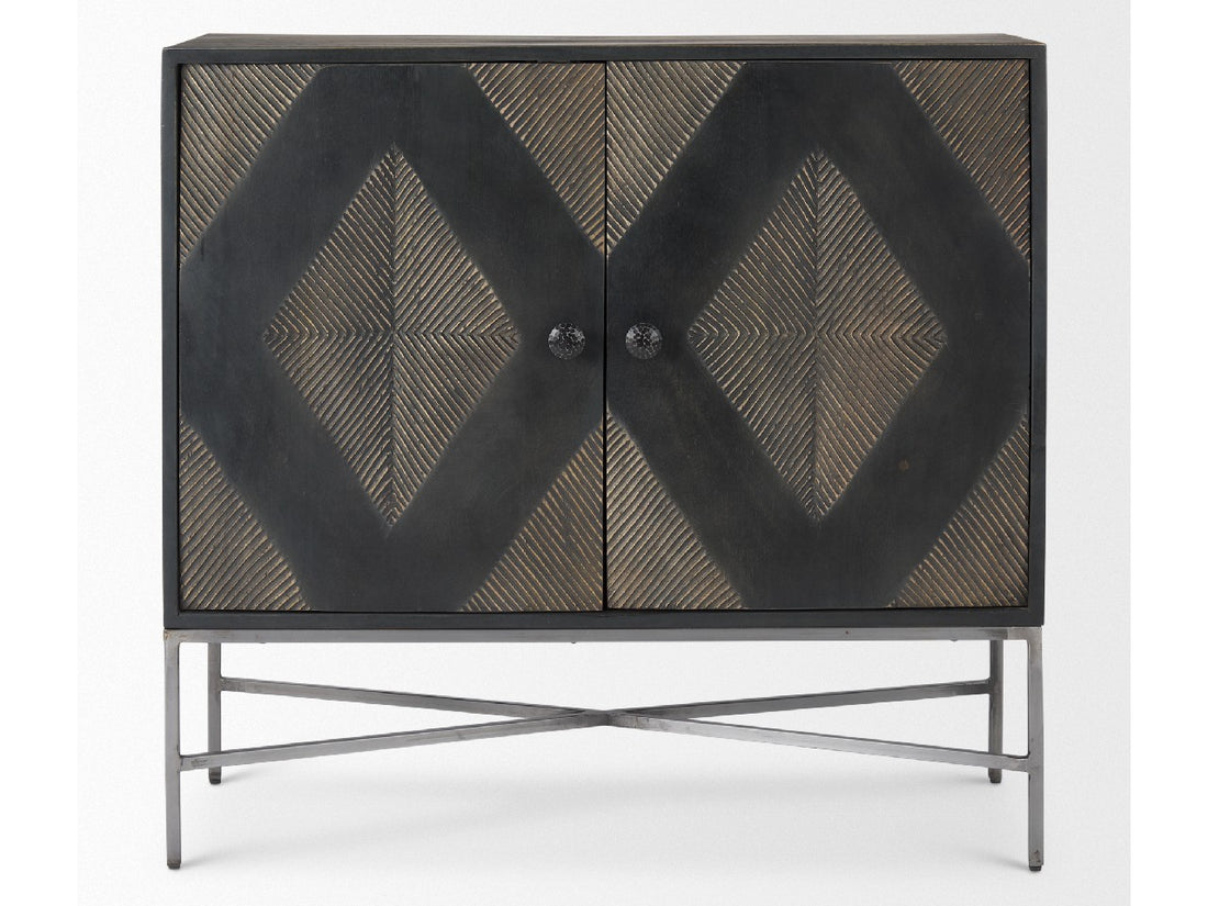 Hogarth Accent Cabinet - Dark Wood | Calgary Furniture Store