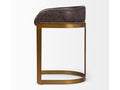 Hollyfield Leather Counter Stool - black | Calgary Furniture Store