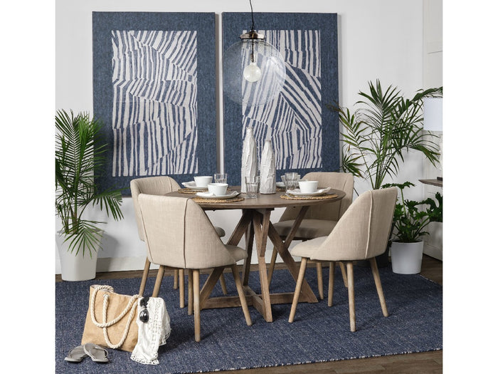 Jennings Round Dining Table 48" - Light | Calgary Furniture Store