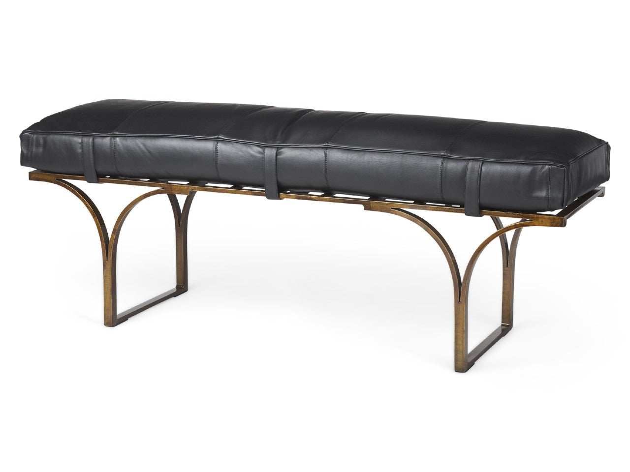 Jessie Black Accent Bench | Calgary Furniture Store