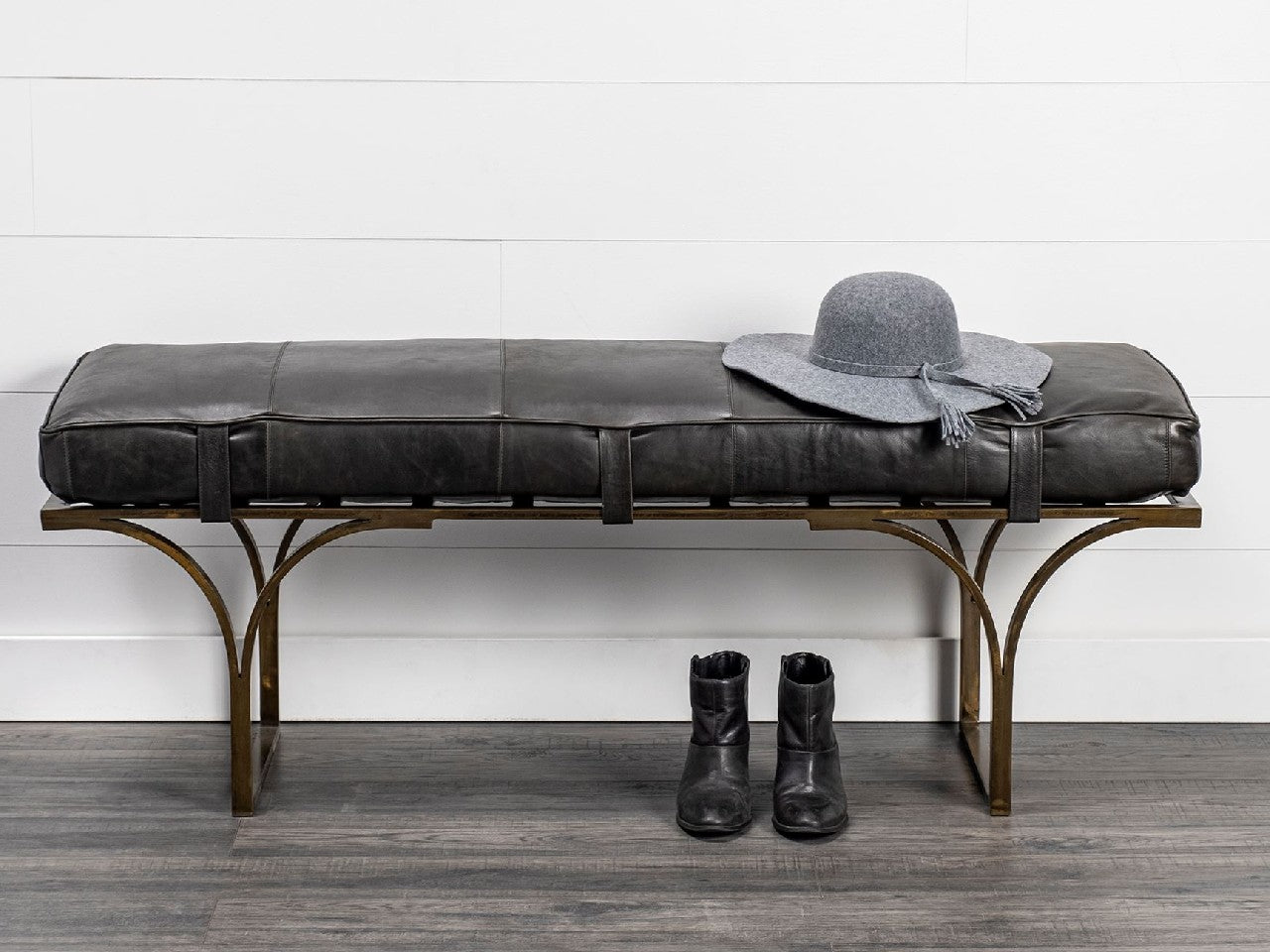 Jessie Black Accent Bench | Calgary Furniture Store