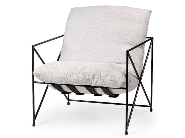 Leonidas Cream Accent Chair | Calgary Furniture Store