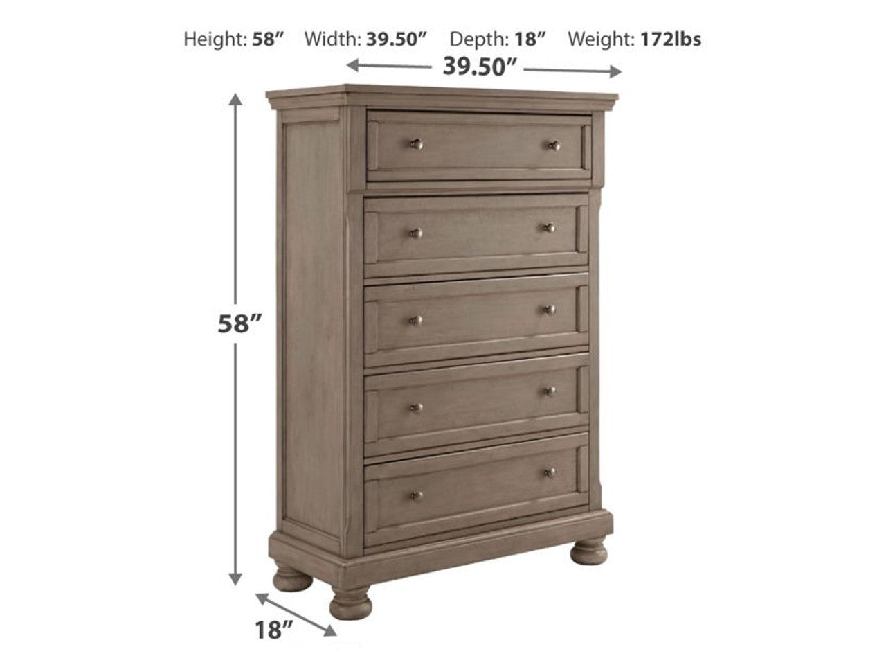 Lettner Brown Drawer Chest | Calgary Furniture Store
