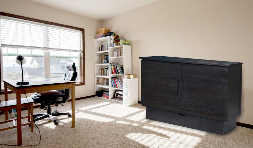 Manhattan Brushed Espresso Murphy Bed | Calgary Furniture Store