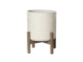 Round White Planters Large | Calgary Furniture Store
