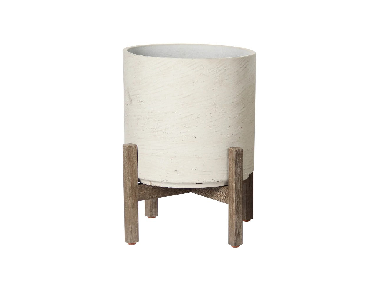 Round White Planters Large | Calgary Furniture Store