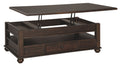 Barilanni Coffee Table with Lift Top | Calgary Furniture Store