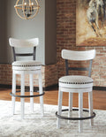 Valebeck White Bar Stool | Calgary Furniture Store