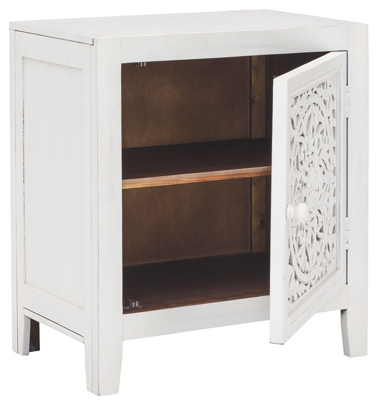 Fossil  Accent Cabinet - White | Calgary Furniture Store