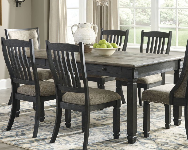 Tyler Dark Brown Dining Table | Calgary Furniture Store