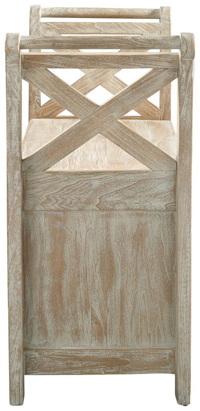 Fossil Whitewash Storage Bench | Calgary Furniture Store