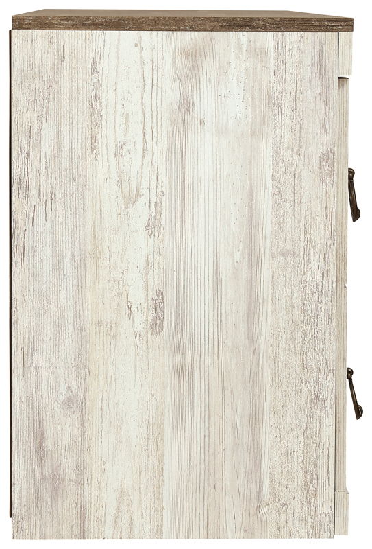 Willowton Brown Light Media Cabinet | Calgary Furniture Store