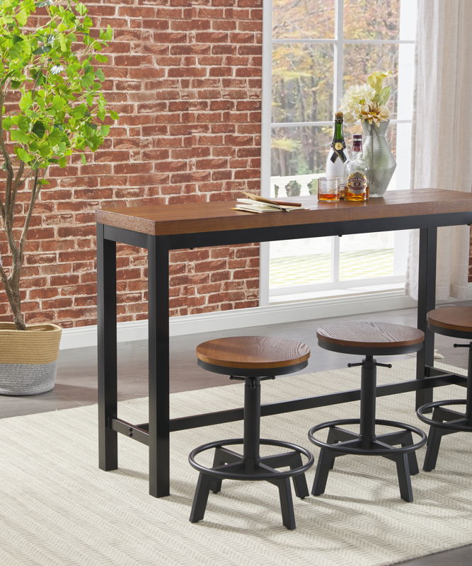 Quinidad Counter Table Set | Calgary Furniture Store