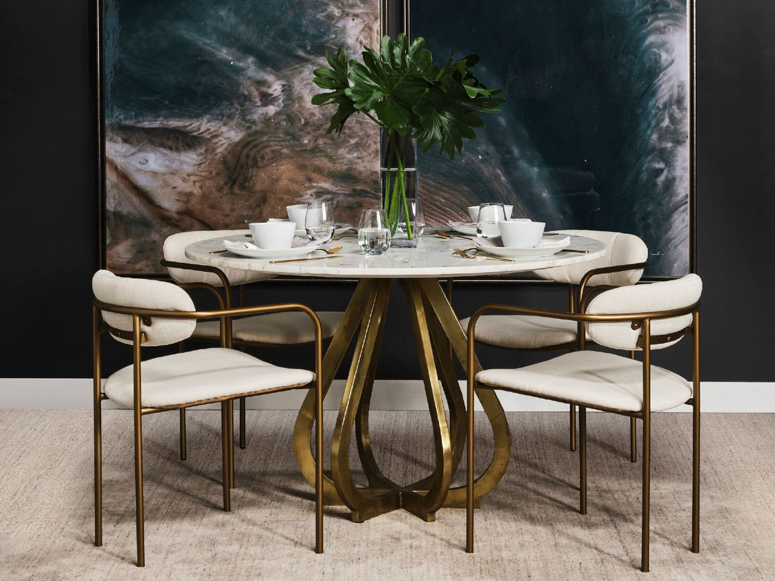 Parker Dining Chair - Gold | Calgary's Furniture Store | Calgary Dining Chairs
