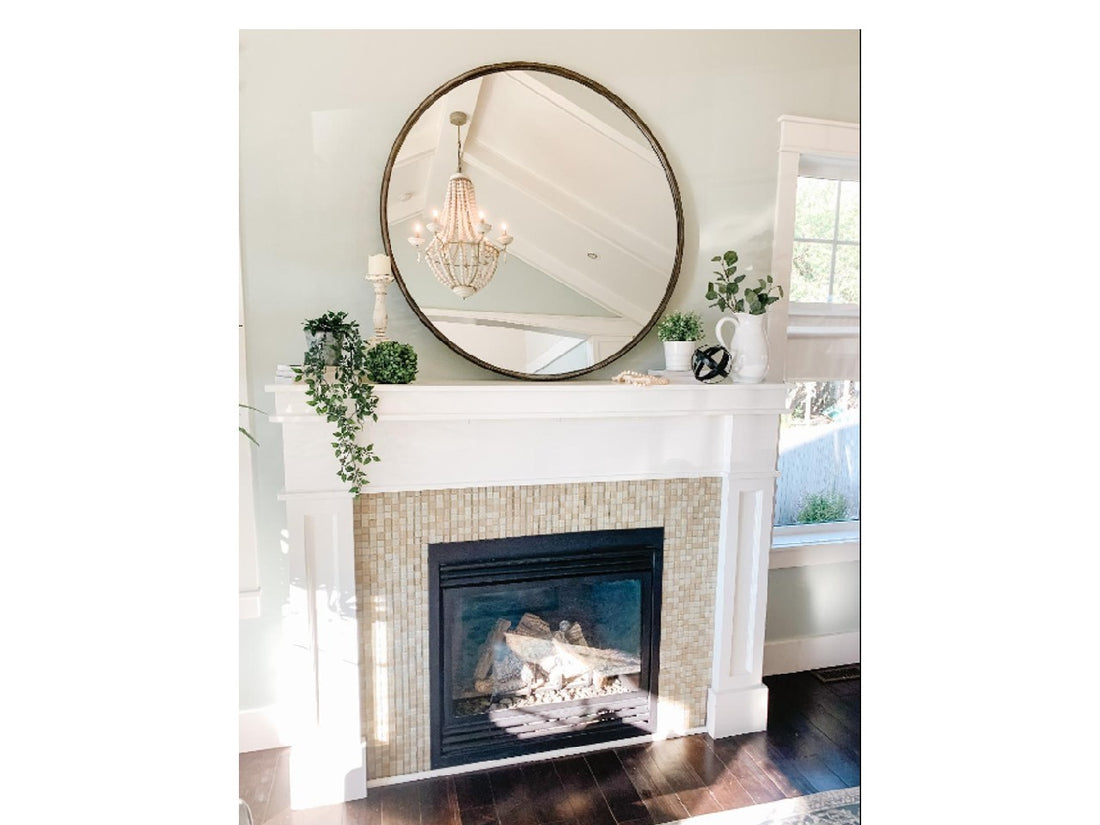 Piper Wall Mirror - Gold Metal | Calgary's Furniture Store | Calgary Mirrors