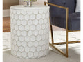 Polly Side Table- White | Calgary Furniture Store