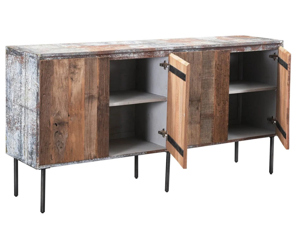 Reclaimed Four Door Sideboard | Calgary Furniture Store