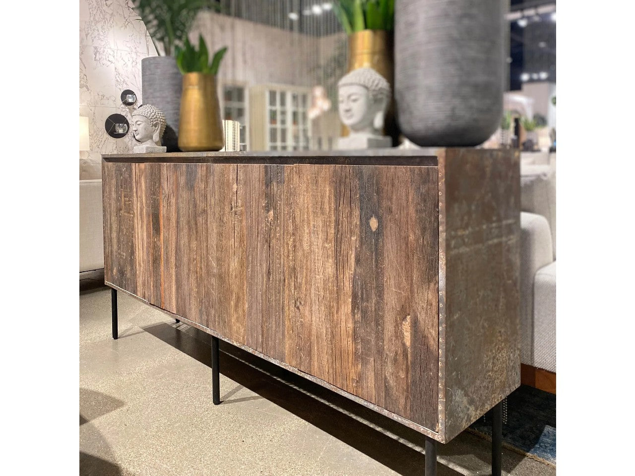 Reclaimed Four Door Sideboard | Calgary Furniture Store