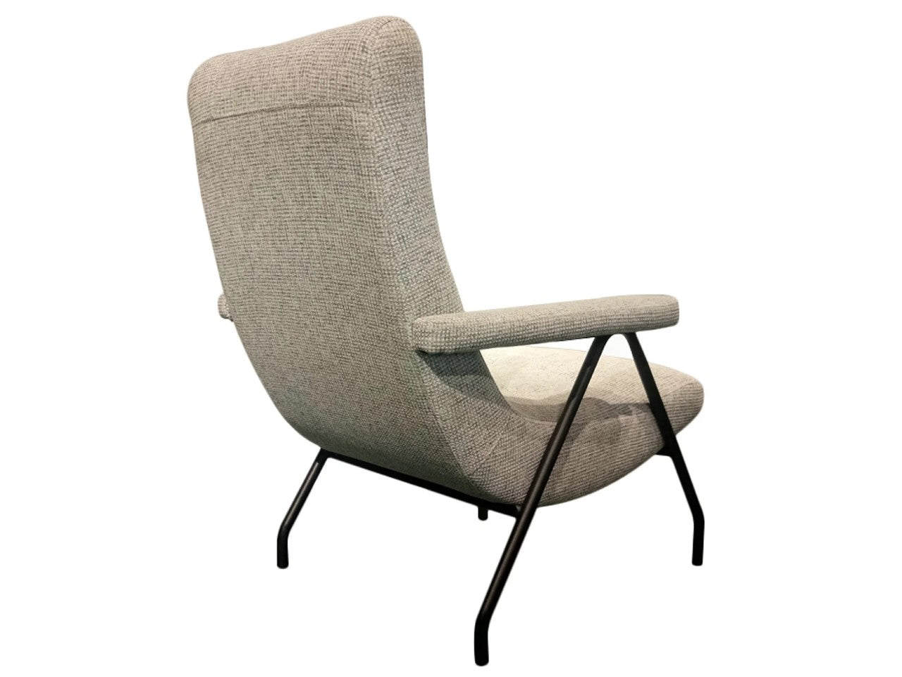 Retro Lounge Gray Accent Chair | Calgary Furniture Store