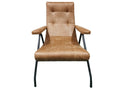 Retro Lounge Tan Accent Chair | Calgary Furniture Store
