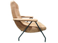 Retro Lounge Tan Accent Chair | Calgary Furniture Store